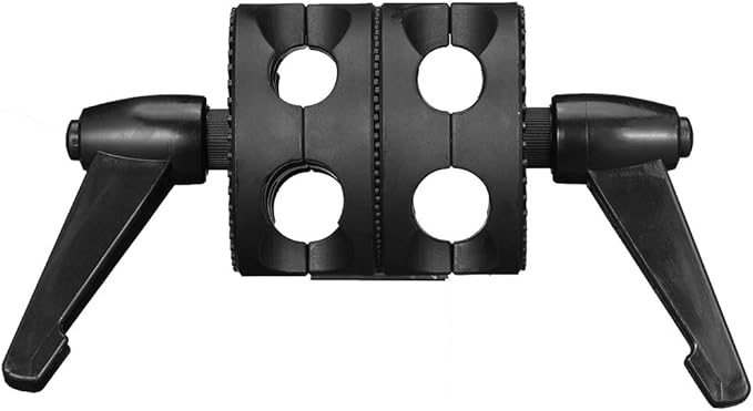 Dual Head Grip Swivel Clamp Head Holder Bracket Compatible - Image 4