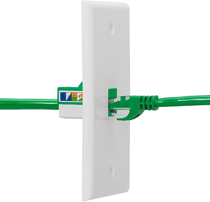Cmple - RJ45 Keystone Jack 90 Degree Cat6 Keystone Jack Insert Punch Down RJ45 - Image 5