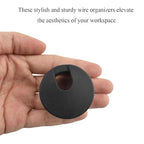 HAHIYO 2Pcs 1.38Inch/35mm Black ABS Plastic U-Shaped Desk Grommet Wire Grommet - Image 7