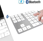 Bluetooth Number Pad, Rechargeable Wireless Numeric Keypad Slim 34-Keys - Image 8