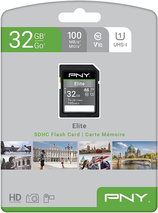 PNY 32GB Elite Class 10 U1 V10 SDHC Flash Memory Card - Image 9