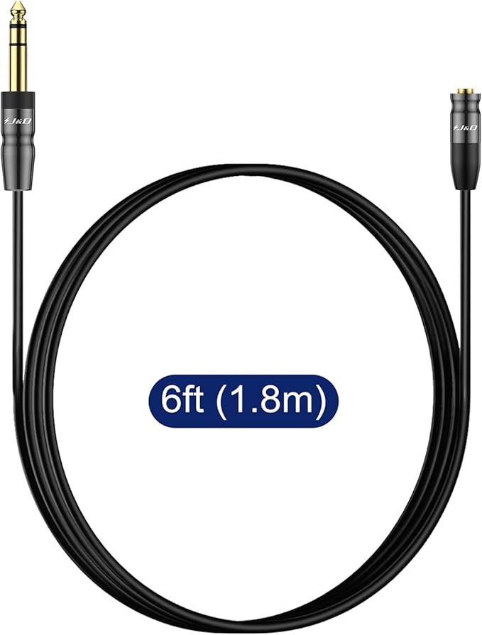 J&D 1/4 inch to 3.5mm Headphone Adapter, Heavy Duty Copper Shell Connecter - Image 7