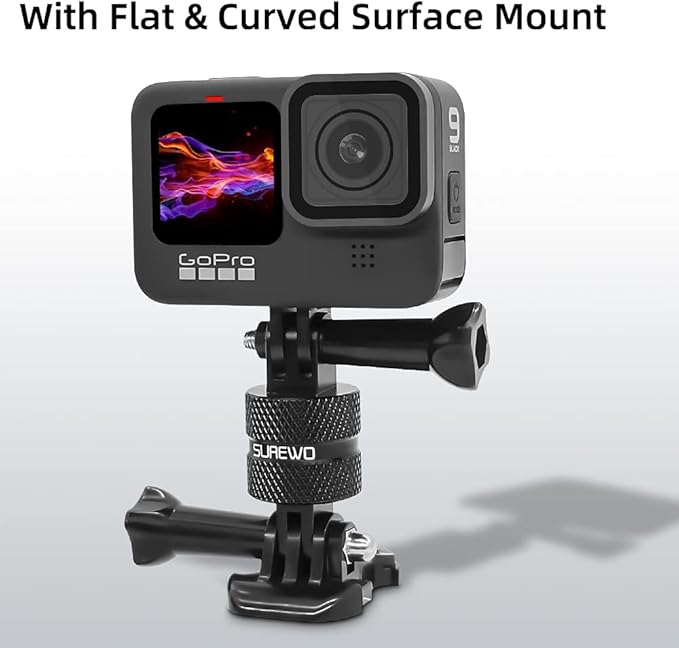 Aluminum 360 Degree Rotation Camera Mount, Metal Bracket Adapter Compatible - Image 4