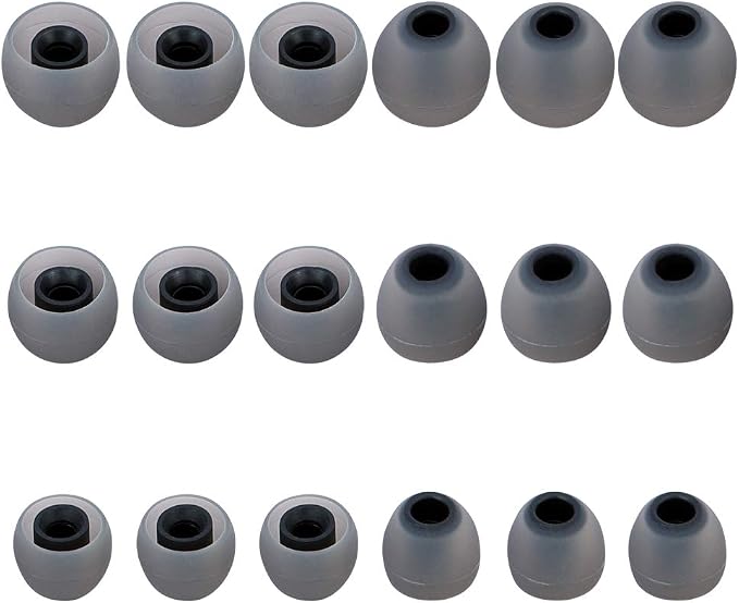 Silicone Earbud Tips Replacement Earbuds Cap Eartips Tips Eargels 9 Pairs S M L - Image 2