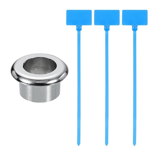 uxcell Desk Grommet, 11/16" Zinc Alloy Cable Hole Cover Wire Cord Organizer by uxcell