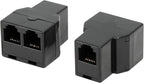 Uvital RJ12 6P6C 1 Female to 2 Female Telephone Line Splitters, Telephone by Uvital