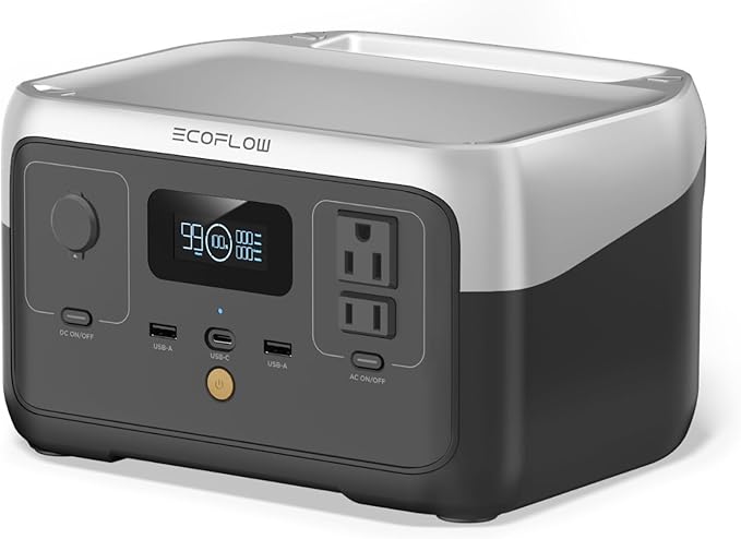 EF ECOFLOW Portable Power Station RIVER 2, 256Wh LiFePO4 Battery/ 1 Hour Fast by EFECOFLOW