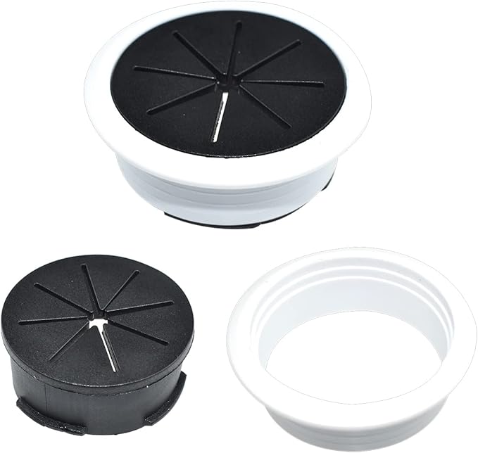 Aifeier ET 2PCS Desk Grommet 2 Inch/50mm Rubber Cable Wire Grommet Cable Hole - Image 2
