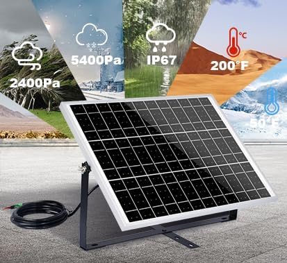ECO-WORTHY 25W 12V Solar Battery Trickle Charger Maintainer, Waterproof Solar - Image 6