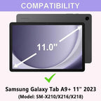 Keyboard Case for Samsung Galaxy Tab A9 Plus 5G 11 inch 2023, 7 Color Backlit - Image 7