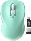 Trueque Wireless Mouse for Laptop, 2.4GHz Ergonomic Computer Mouse by Trueque