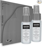 Sparkle Anti-Reflective Lens Cleaner Spray kit | 1oz Glasses Cleaner Spray + by OPTIPAK
