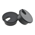 HAHIYO 2Pcs 1.5Inch/38mm Black ABS Plastic U-Shaped Desk Grommet Wire Grommet by HAHIYO