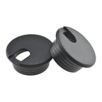 HAHIYO 2Pcs 1.5Inch/38mm Black ABS Plastic U-Shaped Desk Grommet Wire Grommet by HAHIYO