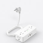 Kakyanill European Travel Plug Adapter, Type E F Plug Adapter, 4 AC Outlets by kakyanill