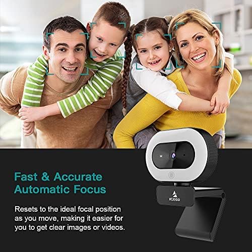 NexiGo StreamCam N930E with Software, 1080P Webcam with Ring Light and Privacy - Image 6