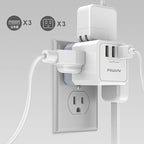 3-Outlet USB Wall Charger and Extender - Image 4