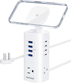 TenTrend Power Strip Tower Surge Protector, 115W Fast Charging Station by TenTrend