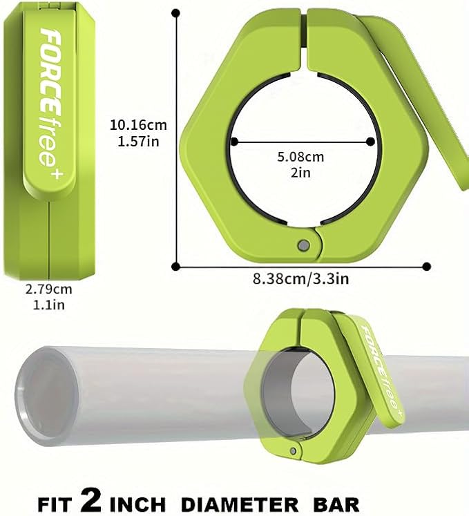 Barbell Clips, Barbell Clamps, Quick Release Olympic Barbell Clamps - Image 2