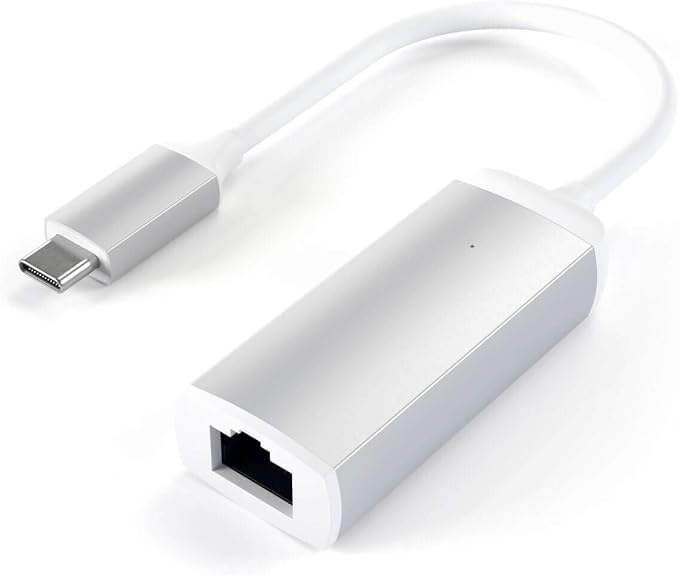 Satechi USB C to Ethernet Cable, Type-C Gigabit Ethernets Adapter, Aluminum by Satechi