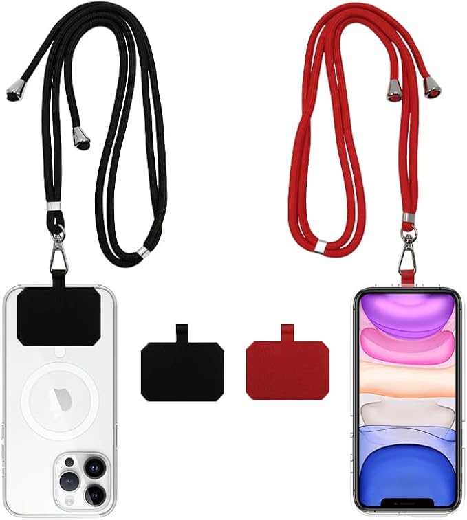 Cell Phone Lanyard, Universal Phone Strap, 2x Adjustable Neck Strap, 4x Pads by Unknown