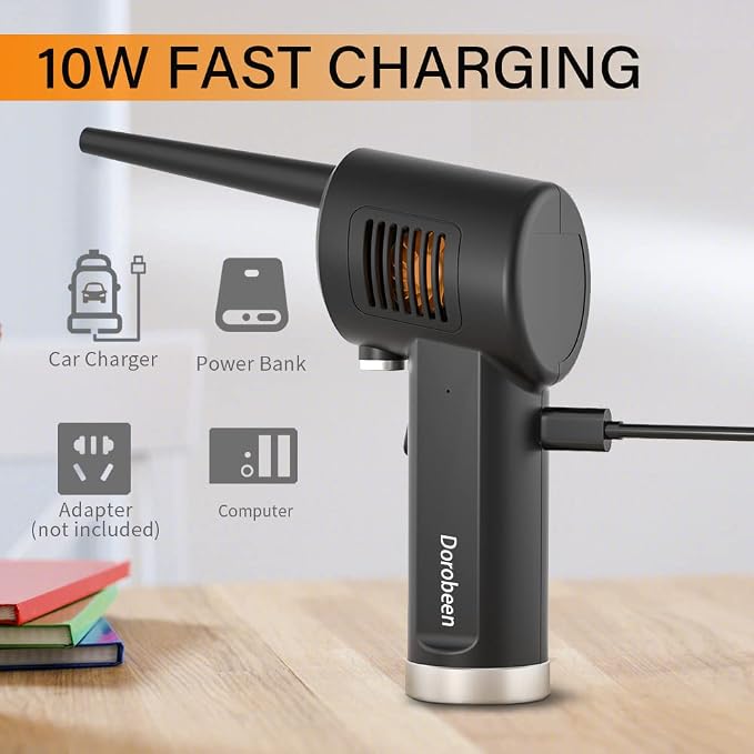 DOROBEEN Compressed Air Duster, Cordless Portable Rechargeable Compressed air - Image 7