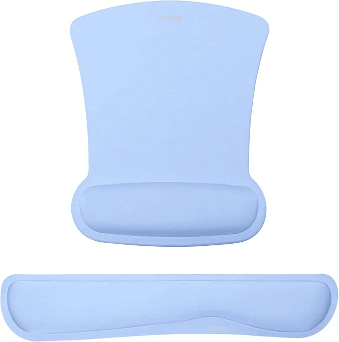 MOSISO Wrist Rest Support for Mouse Pad & Keyboard Set, Ergonomic Mousepad by MOSISO