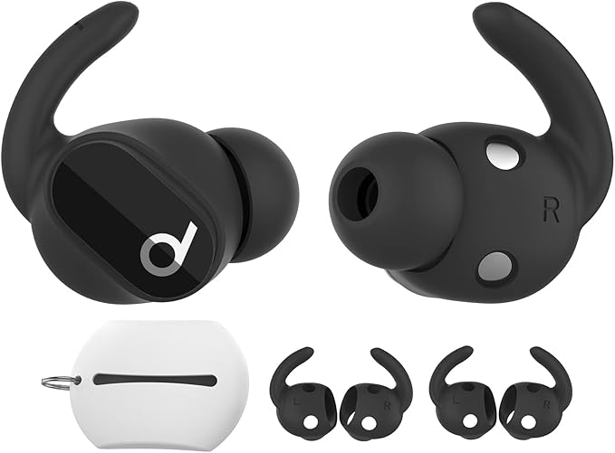 AhaStyle 3 Pairs Beats Studio Buds Ear Hooks Anti-Slip Ear Covers Silicone by AHASTYLE