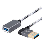 CableCreation Short USB 3.0 Extension Cable Right Angle 1FT, 90 Degree Male to by CableCreation