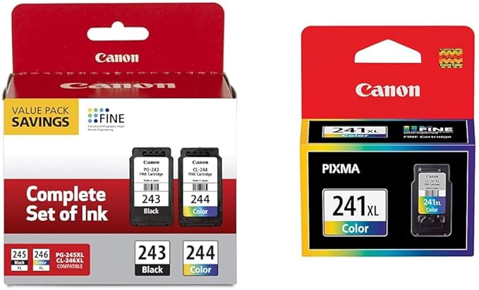 Canon PG-243/ CL-244 Ink Multi Pack, Compatible to TR4520, TS302 and TS202 & by Canon