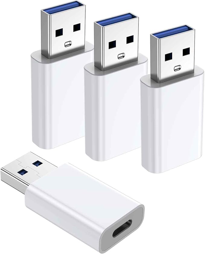 OTG Adapter【4-Pack】 USB-C Female to USB-A Male Adapter USB to USB C Adapter by Fidioto