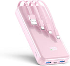 Portable Charger, 42800mAh Power Bank Built-in Cable, 22.5W PD USB C In & Out by YILANS