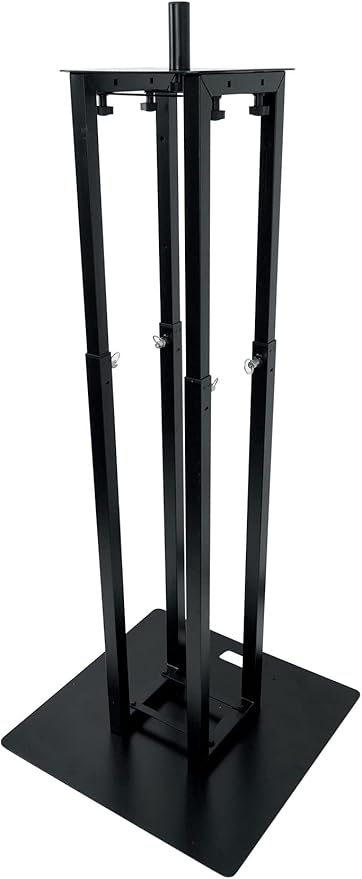 Rockville RTP33-TV Black Totem DJ Speaker/Lighting Stand, Detachable TV Mount - Image 7