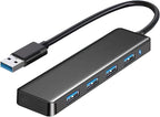USB 3.0 Hub, 4-Port USB Hub USB Splitter USB Expander Ultra Slim Portable USB by Belcompany