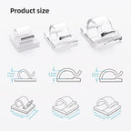 100 PCS Cable Clips Cord Organizer, Wire Holder - Image 2