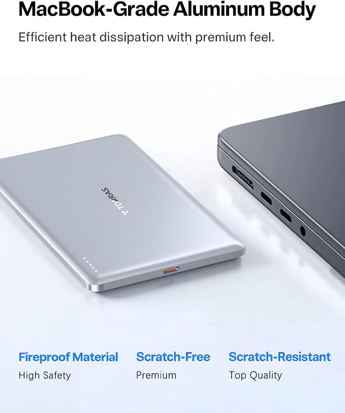 TORRAS Magnetic Portable Charger, 000mAh Wireless Power Bank - Image 6