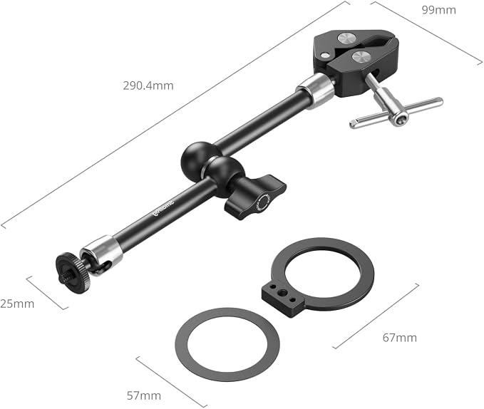 SmallRig Magic Arm Clamp w/ 1/4" Screw, Phone Mount - Image 3