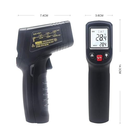 KETOTEK Infrared Thermometer Non Contact IR Digital Laser Temperature Gun - Image 7