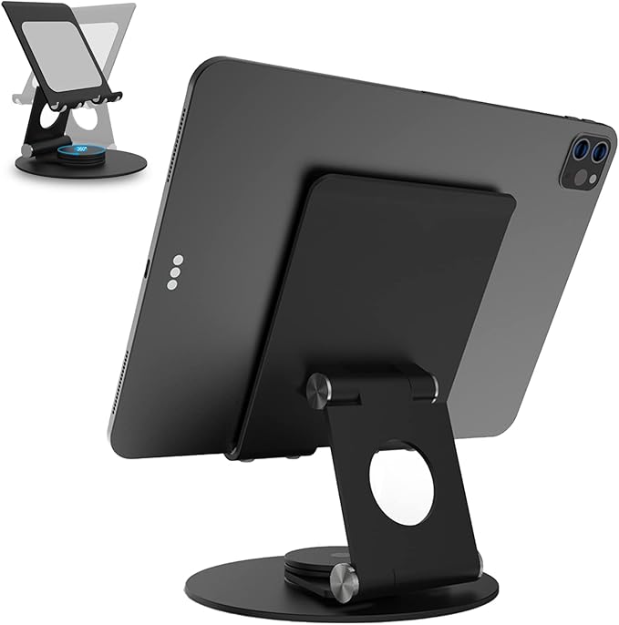 KABCON Swivel Tablet Stand, Aluminum Portable 360°Rotating Holder by KABCON
