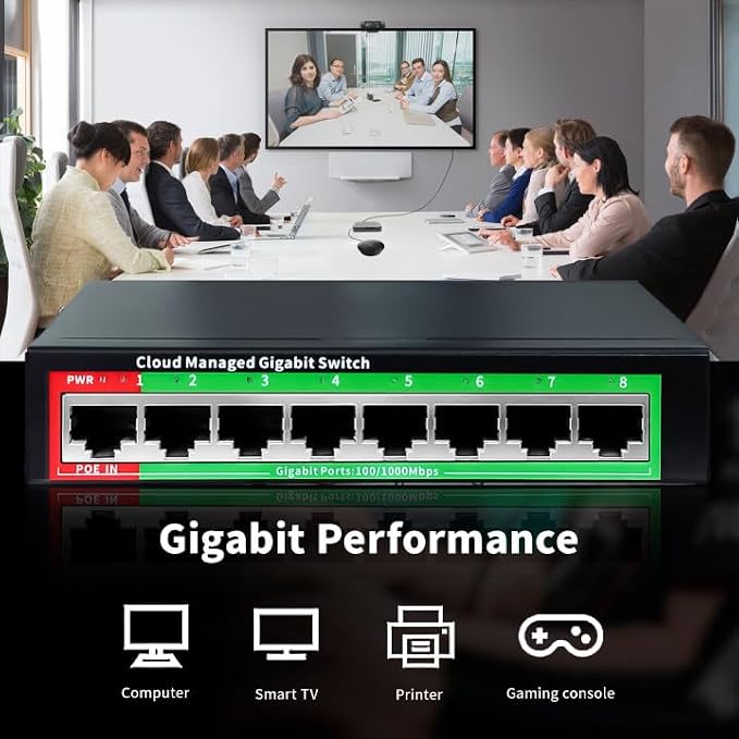 STEAMEMO 8-Port Gigabit Ethernet Switch | Smart Managed - Image 6
