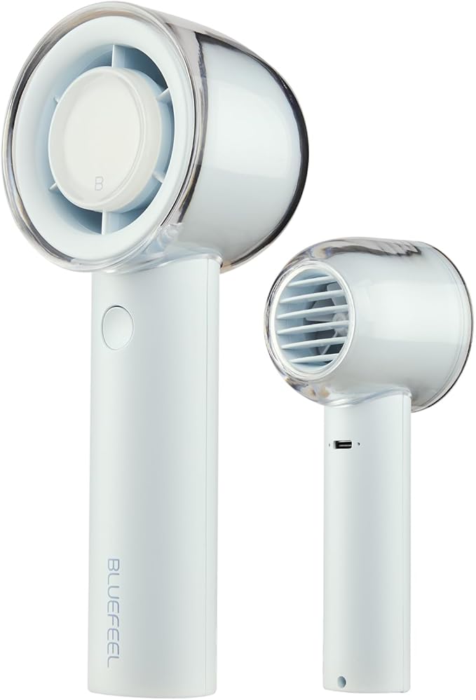 Bluefeel Portable Handheld Turbo Fan, 5-Speed Mini Personal Fan by BLUEFEEL