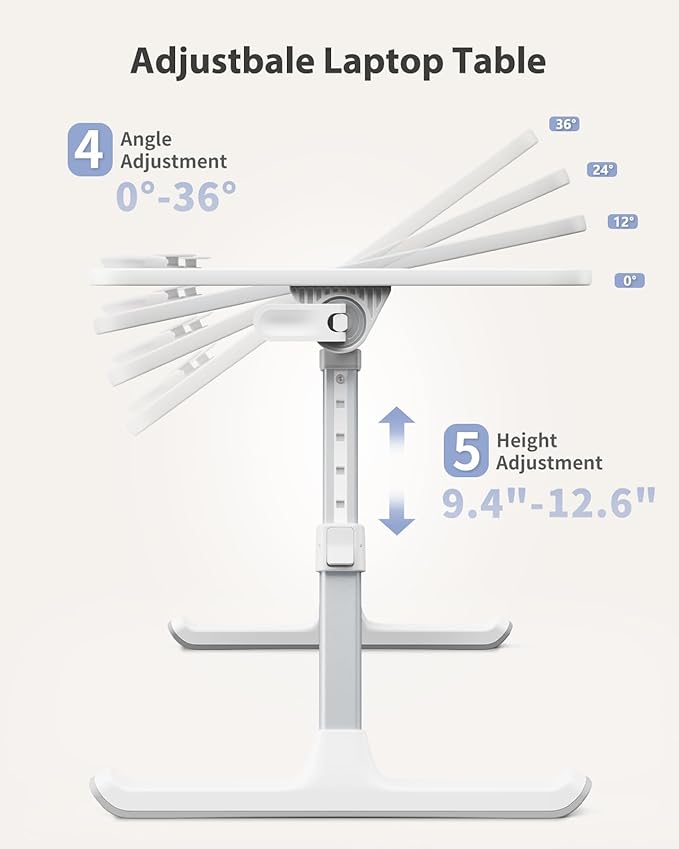 SAIJI Height & Angle Adjustable Laptop Stand - Image 5