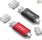 Thkailar 2 Pack USB C Flash Drive 64GB 2 in one OTG USB 3.1 Thumb Drive by USBFLASHDRIVE