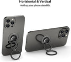 Phone Grip, Phone Ring Holder Finger Kickstand, Foldable & Adjustable Double - Image 3