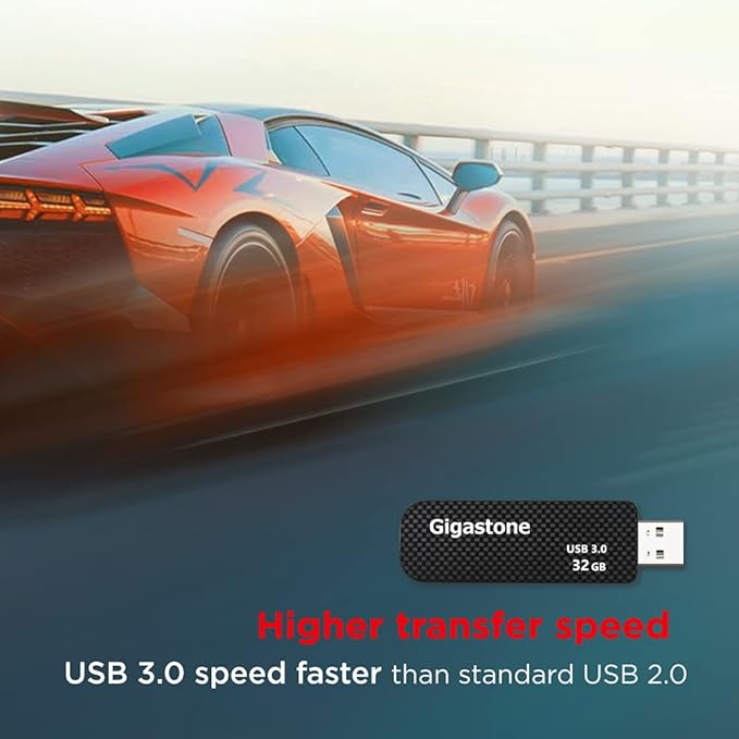 GIGASTONE 32GB Flash Drive Z30 USB 3.2 Gen 1, 80MB/s Ultra Fast, Keychain Loop - Image 5