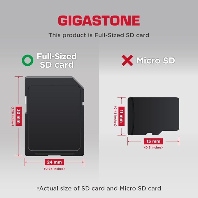 GIGASTONE 512GB SD Card with USB Type C Card Reader, 4K Camera Pro, A1 V30 U3 - Image 3