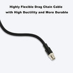 Alvin's Cables M12 8 Pin Male to RJ45 Shielded Ethernet Cable X Coded 8 - Image 5