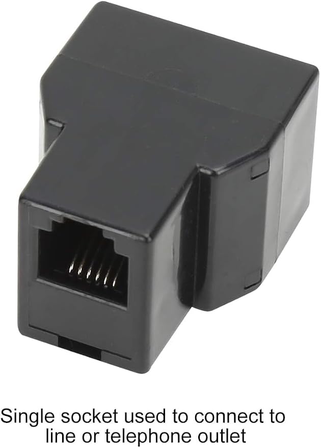 Uvital RJ12 6P6C 3 Female Telephone Line Splitters, Phone Jack Splitter - Image 4