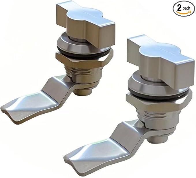 Thumb Operated Offset Cam Lock, Stainless Steel Keyless, Metal Replacement Lock by TOOLS
