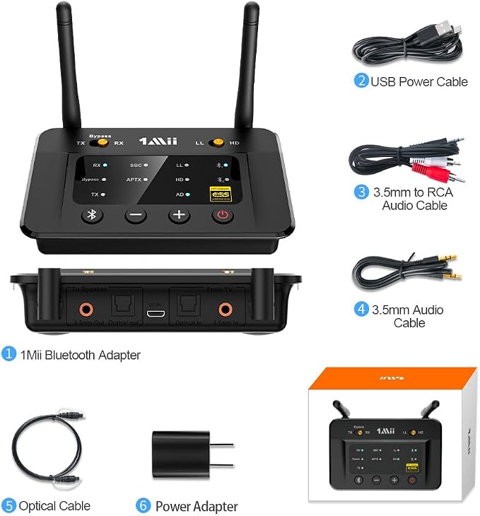 1Mii B03Pro Bluetooth 5.3 Transmitter Receiver - Image 7